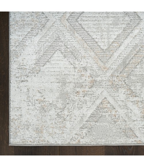Nourison Dekor Grey DEK05 2 ft. X 4 ft. Rect. Rug