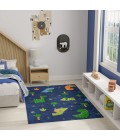 Nourison Home Imagination Navy Multicolor Rug IMA16 4 ft. X 6 ft. Rectangle - Rugs Town Nourison Home Imagination Navy Multicolor IMA16 4 ft. X 6 ft. Rectangle Rug