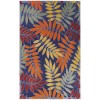 Nourison Aloha Navy Multicolor ALH18 7 ft. 10 in. X 10 ft. 6 in. Rectangle Rug