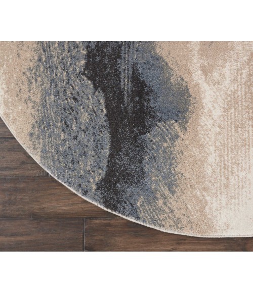 Nourison Maxell Round Area Rug MAE06-Flint