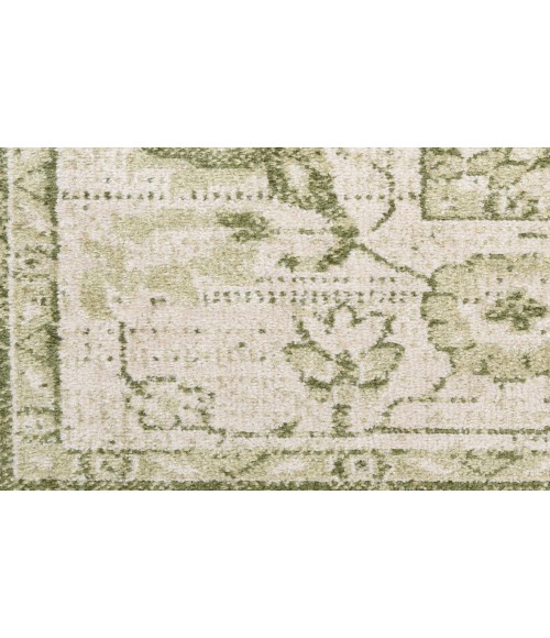 Nourison Astra Machine Washable Ivory Green ASW12 7 ft. 10 in. Round Rug