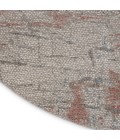 Nourison Rustic Textures Area Rug RUS15 Light Grey/Rust 7'10" Round