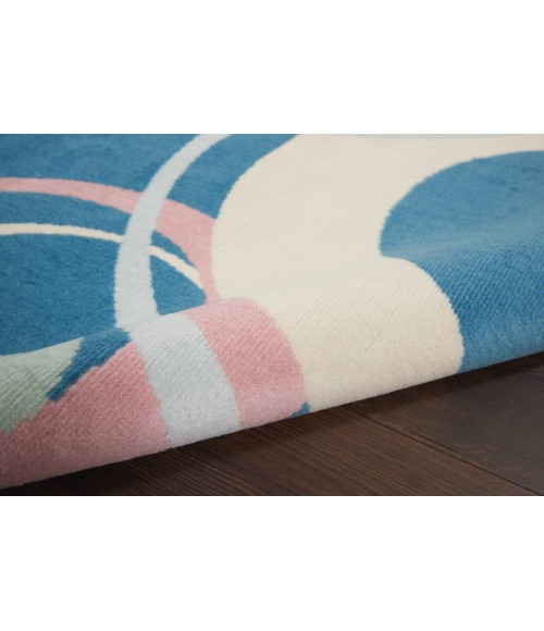 Nourison Grafix Area Rug GRF21-Blue Multi Colored