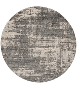 Calvin Klein CK950 Rush 6' Round Grey Beige Modern Indoor Rug