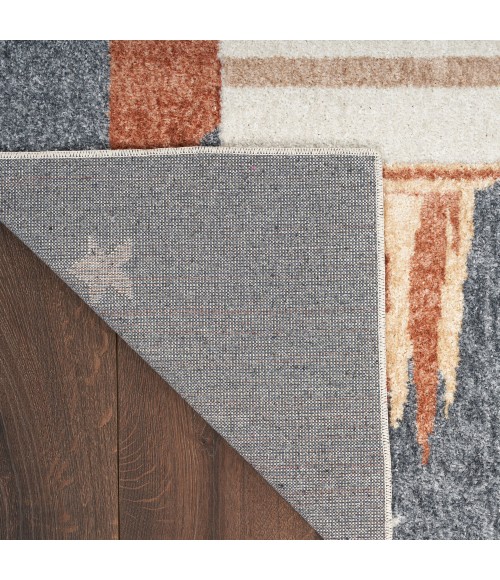 Nourison Astra Machine Washable Area Rug ASW06 Sky Blue