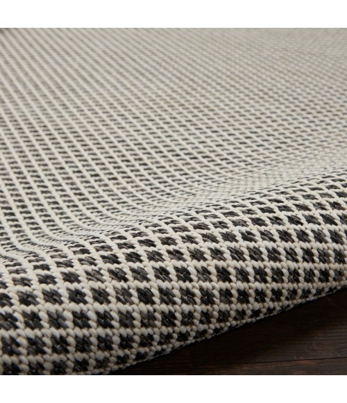 Nourison COURTYARD Area Rug Nourison Courtyard Area Rug COU01-Ivory Charcoal