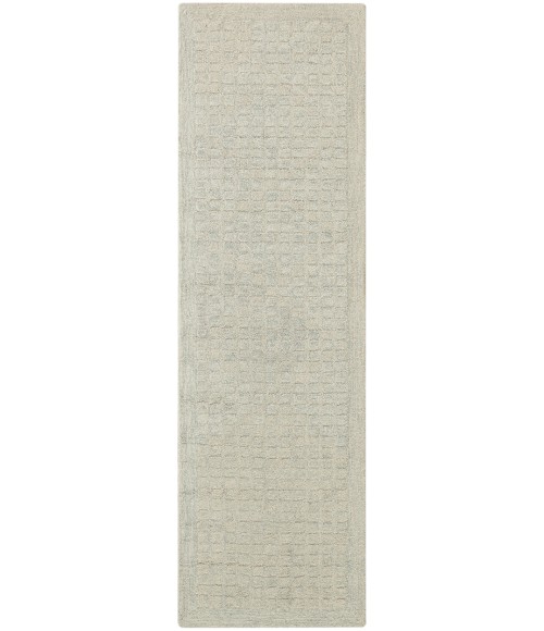 DKNY Pure Grids Light Blue PGR01 8 ft. Rect. Rug