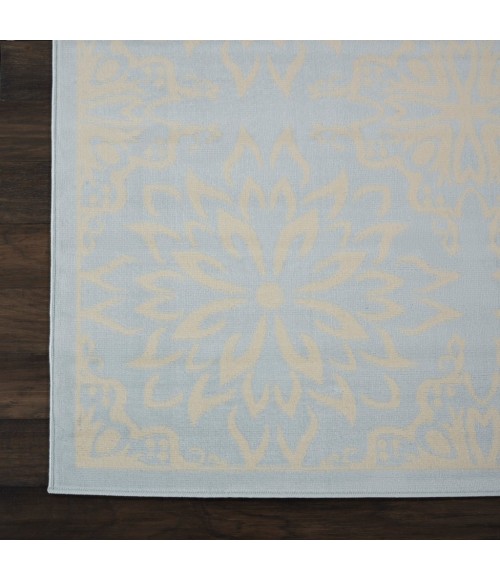 Nourison Jubilant Area Rug JUB06-Ivory/Light Blue