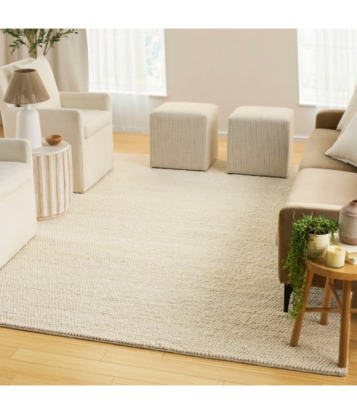 DKNY Pure Knots Ivory Rug KNT01 10 ft. X 14 ft. Rect. - Rugs Town DKNY Pure Knots Ivory KNT01 10 ft. X 14 ft. Rect. Rug