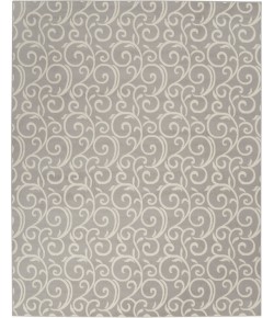Nourison Home Grafix GRF19 Grey 7 ft. 10 in. X 9 ft. 10 in. Area Rug