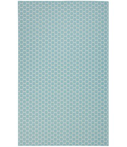 Nourison Reversible Indoor Outdoor Aqua RVB01 9 ft. X 12 ft. Rectangle Rug