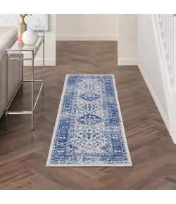 Nourison Whimsicle - Whs15 Ivory Navy Area Rug 2 ft. X 6 ft. Rectangle