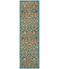 Nourison Allur Area Rug ALR03-Turquoise Ivory