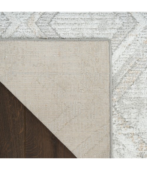 Nourison Dekor Grey DEK05 2 ft. X 4 ft. Rect. Rug