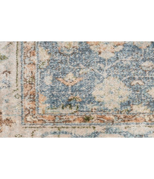 Nourison Astra Machine Washable Silver Blue ASW11 4 ft. X 6 ft. Rectangle Rug