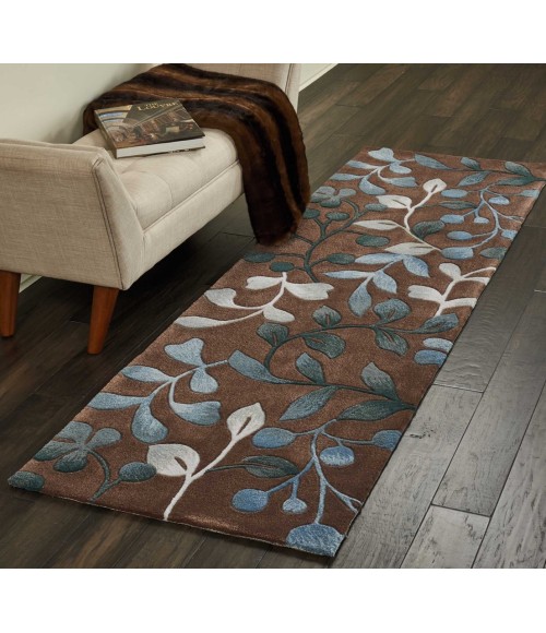 Nourison CONTOUR Area Rug Nourison Contour Runner Area Rug CON02-Mocha
