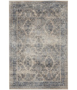 kathy ireland Home Ki25 Malta - Mai12 Ivory Blue Area Rug 5 ft. 3 X 7 ft. 7 Rectangle