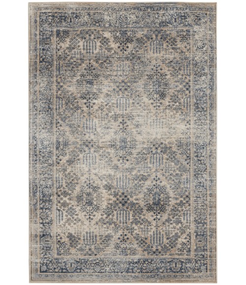 kathy ireland Home Malta Area Rug MAI12-Ivory/Blue
