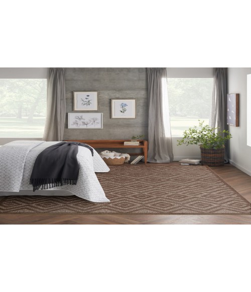 Nourison Versatile Brown NRV01 8 ft. X 10 ft. Rectangle Rug