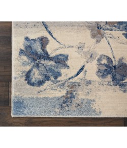Nourison Somerset - St18 Ivory Blue Area Rug 2 ft. 6 X 4 ft. Rectangle