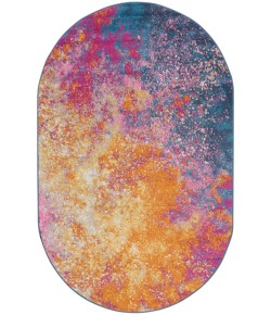 Nourison Passion - Psn10 Sunburst Area Rug 5 ft. X 8 ft. Oval Oval