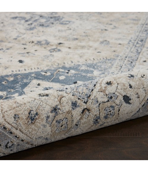 kathy ireland Home Malta Area Rug MAI02-Beige/Blue
