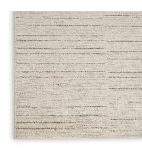 Nourison Santa Cruz Ivory Grey SCZ02 2 ft. 2 in. X 7 ft. 6 in. Rect. Rug