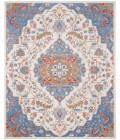 Elation Area Rug Nourison Elation Area Rug ETN09 Ivory Blue 9' x 12'
