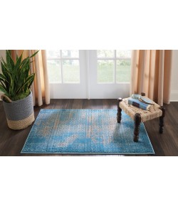 Nourison Karma - Krm01 Blue Area Rug 2 ft. 2 X 3 ft. 9 Rectangle