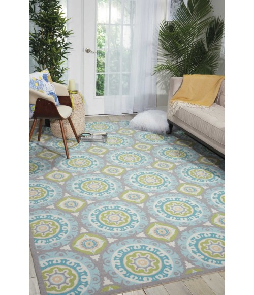 Nourison SUN N' SHADE Area Rug Waverly Sun N' Shade Square Area Rug SND16-Jade