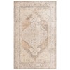 Nourison Astra Machine Washable Beige ASW11 2 ft. 2 in. X 4 ft. Rectangle Rug