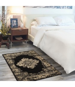 Nourison Grafix - Grf14 Black Area Rug 3 ft. X 5 ft. Rectangle