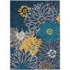 Nourison Passion - Psn17 Blue Area Rug 5 ft. 3 X 7 ft. 3 Rectangle