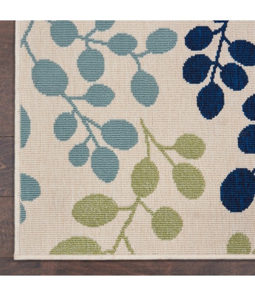 Nourison Caribbean Square Area Rug CRB01-Ivory