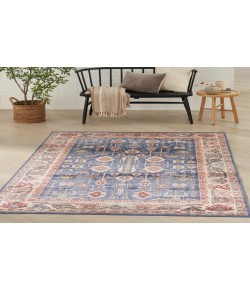 Nourison Vintage Home Blue VNH02 5 ft. X 7 ft. Rectangle Rug