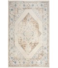 Nourison Astra Machine Washable Ivory Blue ASW13 7 ft. 10 in. X 10 ft. Rectangle Rug