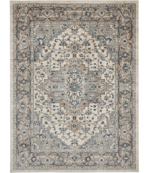 Nourison Quarry Ivory Grey QUA05 9 ft. X 12 ft. Rect. Rug
