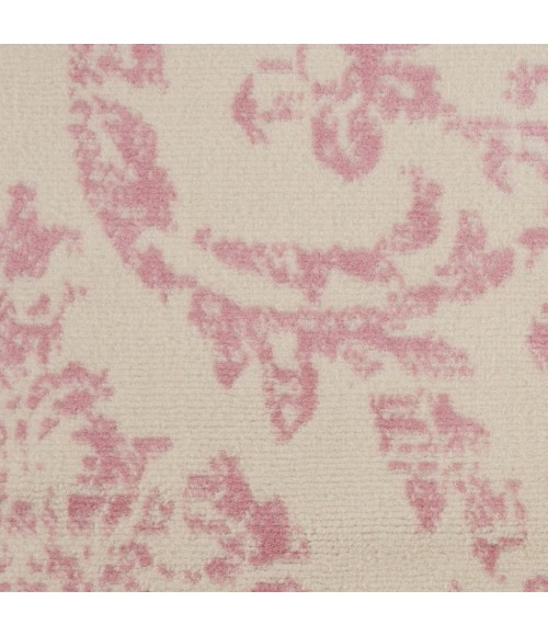 Nourison Jubilant Round Area Rug JUB09-Ivory/Pink