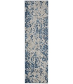 Nourison Rustic Textures - Rus16 Grey Blue Area Rug 2 ft. 2 X 7 ft. 6 Rectangle