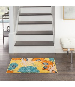 Nourison Allur - Alr06 Yellow Multicolor Area Rug 2 ft. X 3 ft. Rectangle