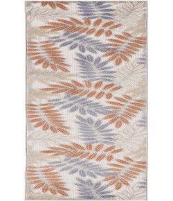Nourison Aloha Blue Mocha ALH18 2 ft. X 6 ft. Rectangle Rug