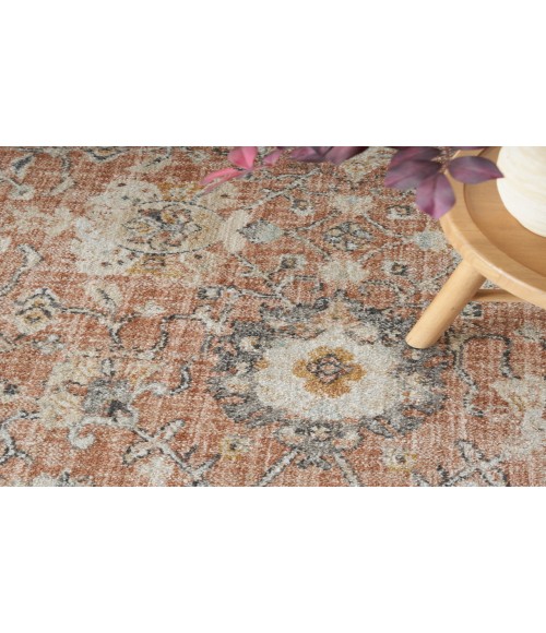 Nourison Oushak Home Rust OUS01 5 ft. 5 in. X 7 ft. 3 in. Rectangle Rug