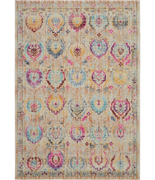 Nourison VINTAGE KASHAN Area Rug Nourison Vintage Kashan Area Rug VKA04-Ivory/Multicolor