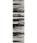 Nourison TEXTURED CONTEMPORARY Area Rug Nourison Textured Contemporary Runner Area Rug TEC02-Ivory/Charcoal