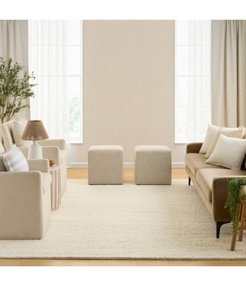 DKNY Pure Knots Ivory KNT01 9 ft. X 12 ft. Rect. Rug