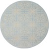 Nourison Jubilant - Jub06 Ivory Light Blue Area Rug 5 ft. 3 X Round