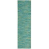 Nourison Essentials - Nre01 Blue Green Area Rug 2 ft. 2 X 7 ft. 6 Rectangle