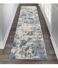 Nourison RUSTIC TEXTURES Area Rug Nourison Rustic Textures Runner Area Rug RUS08-Grey/Blue