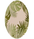 Nourison Aloha Ivory Green ALH40 5 ft. 3 in. Round Rug