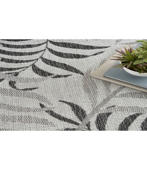 Nourison Garden Oasis Grey Rug GOA01 9 ft. X 12 ft. Rectangle - Rugs Town Nourison Garden Oasis Grey GOA01 9 ft. X 12 ft. Rectangle Rug